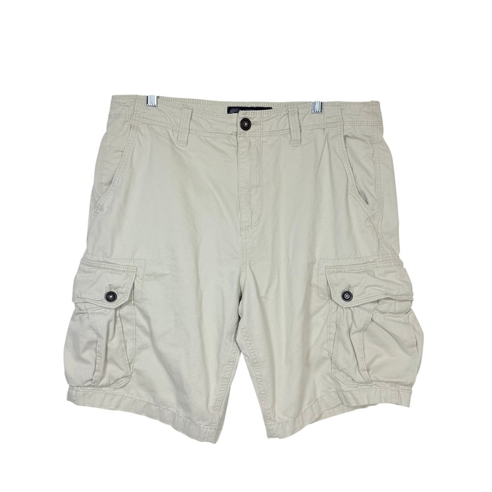 American Eagle Preppy Mens Cargo Shorts 36 Cotton Classic Fit Utility Y2K